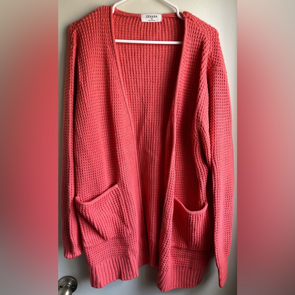 NWOT Zenana Outfitters Open Front Cardigan